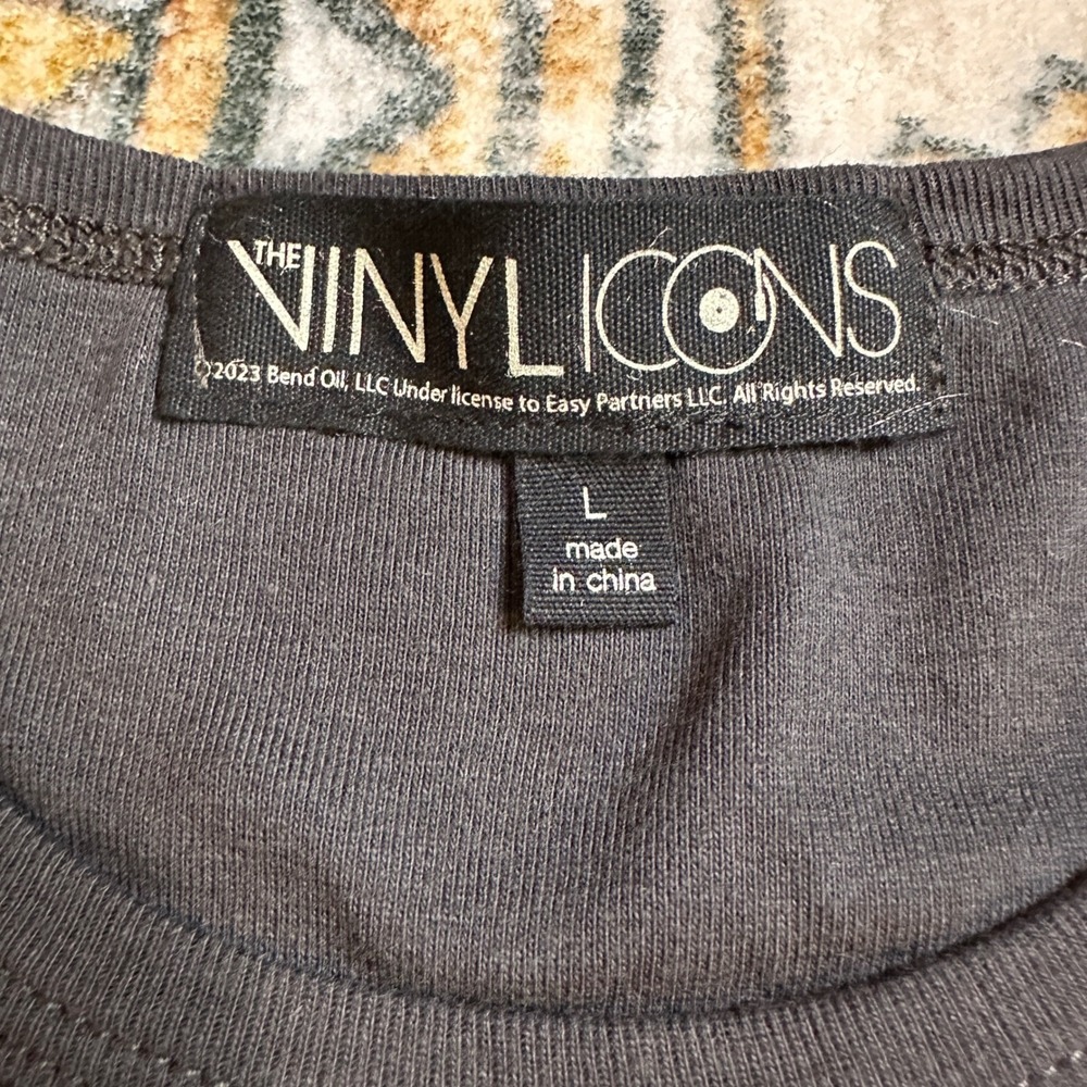 The Vinyl Icons Blondie Band T-Shirt Black Sunflower Juniors Large‎ NWT - Picture 5 of 6